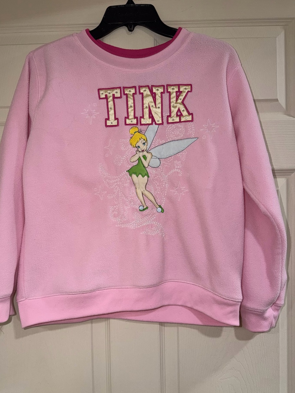 Women’s Disney Pink Tinkerbell Crewneck Pullover